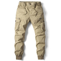 Niel | Men's Multi Pocket Ribbed Cuff Cargo Joggers