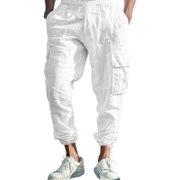 Niels Airy Trousers with Elastic Waist and Pockets in Erdbraun