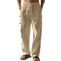 Niels Casual Trousers with Button Front and Wide Leg