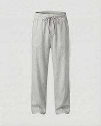 Niels Linen Trousers in Grey