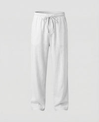 Niels Linen Trousers in White