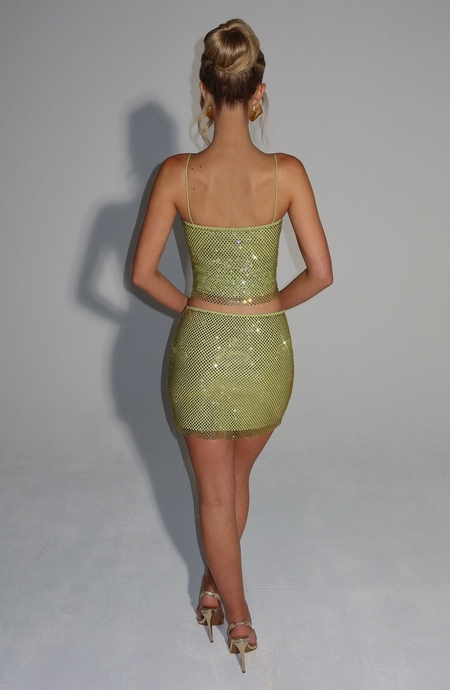 Paula Mini Skirt in Olive