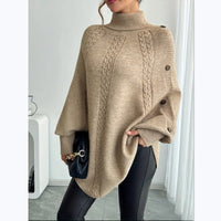 Nina Elegant Knit Poncho