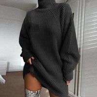 Nina Knit Sweater in Dark Grey