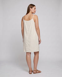 Nina Linen Dress with Pleated