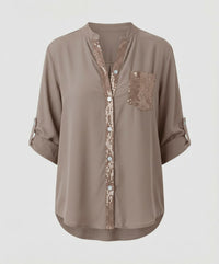 Noa Blouse in Dark Grey