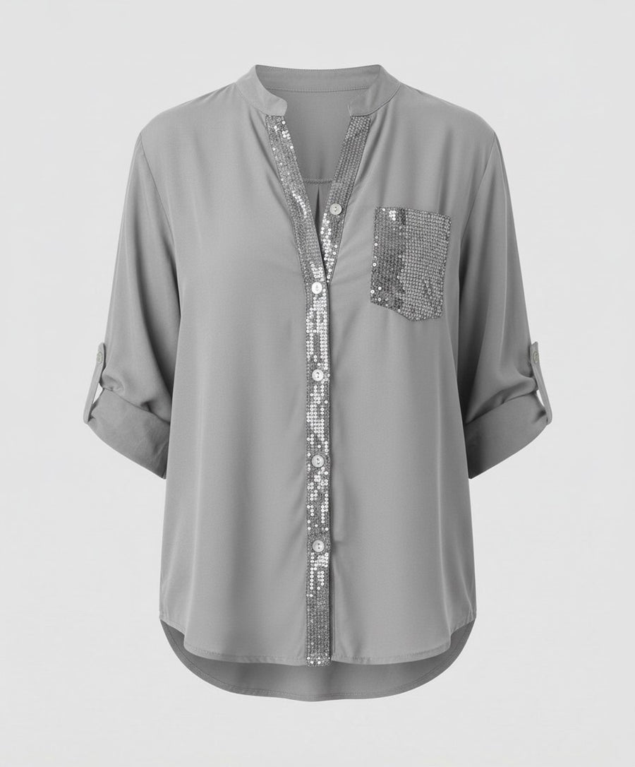 Noa Blouse in Grey