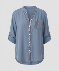 Noa Blouse in Light Blue