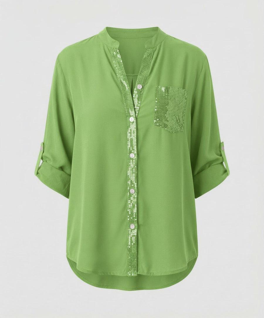Noa Blouse in Light Green