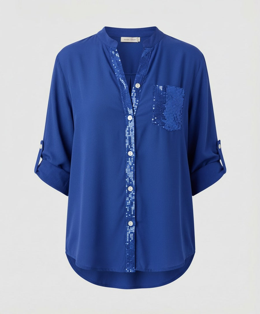 Noa Blouse in Navy