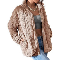 Noa Jacket with Stand Collar and Oversized