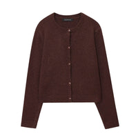 Noa Wool Cardigan in Brown