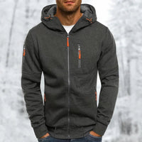 Noah Jacket with Hood in Dark Grey