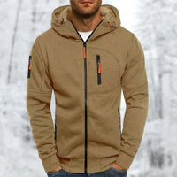 Noah Jacket with Hood in Khaki