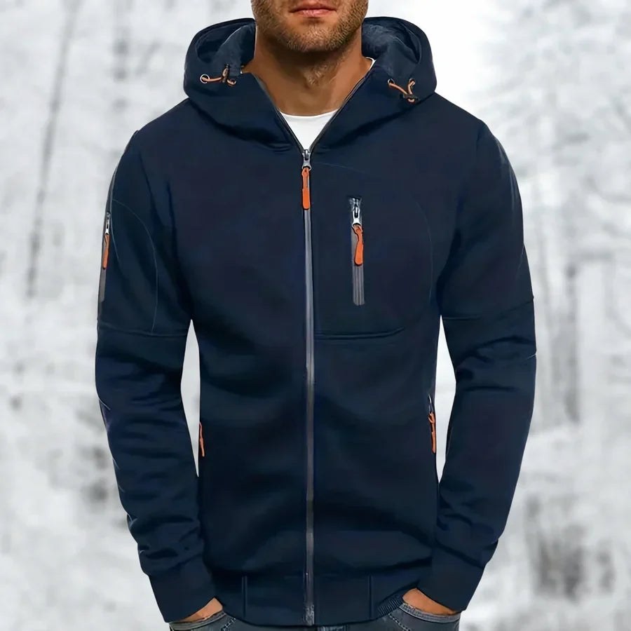 Noah Jacket with Hood in Navy