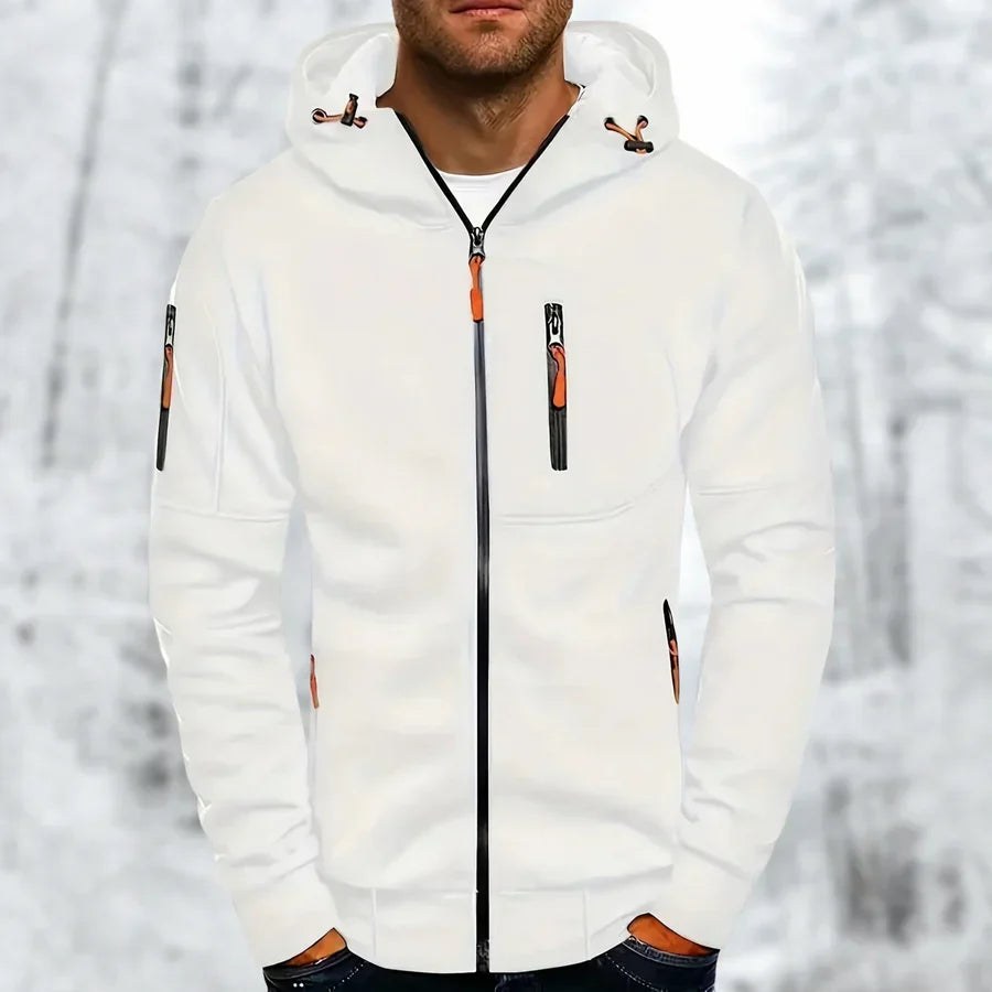 Noah Jacket with Hood in White