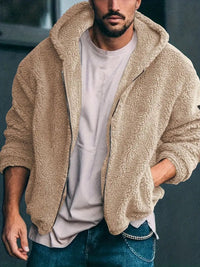 Noah Jacket with Zip Front in Khaki