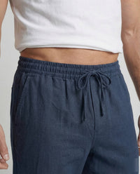 Noah Linen Trousers with Drawstring Waist