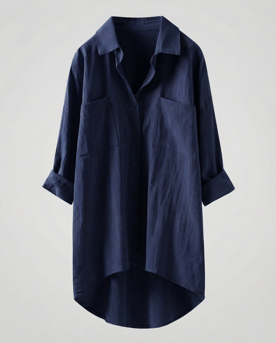 Noelle Blouse in Navy