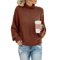 Noelle Casual Knit Sweater in Caramel