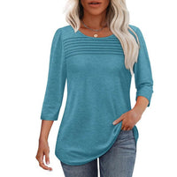 Noelle Elegant Top in Peacock Green