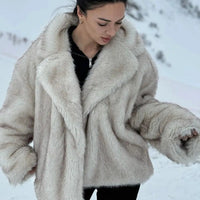 Noelle Jacket with Oversized in Coffee