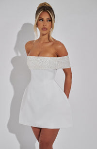 Molly Mini Dress - Ivory