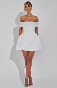 Molly Mini Dress - Ivory