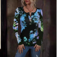 Noelle Shirt with Long Sleeve in Dark Purple