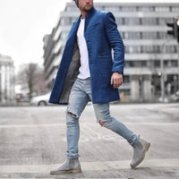 Nolan Elegant Coat in Blue