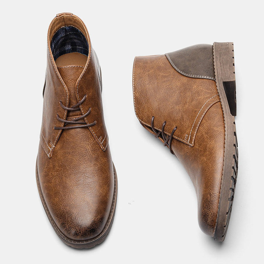 Nolan Leather Boots in Brown