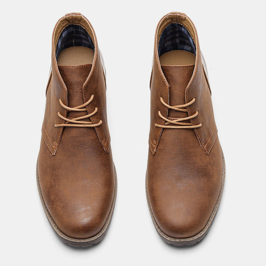 Nolan Leather Boots in Brown