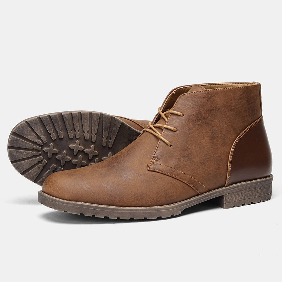 Nolan Leather Boots in Brown