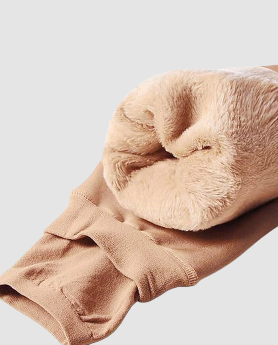 Nora Warm Leggings in Beige