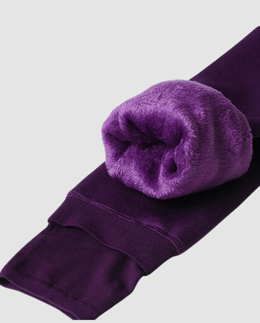 Nora Warm Leggings in Purple