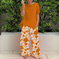 Nora™ Elegant Two-Piece Set in Mandarin Orange