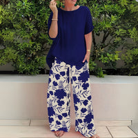 Nora™ Elegant Two-Piece Set in Navy Blue