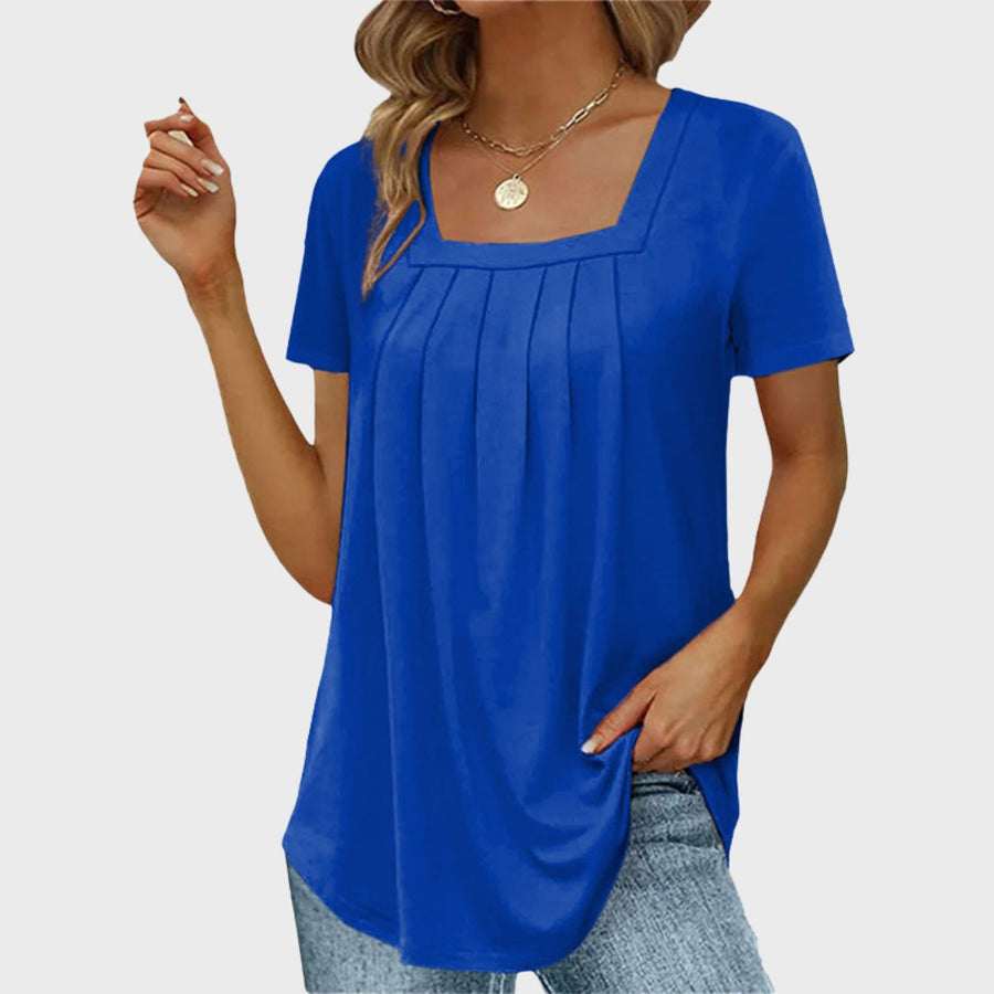 Norma™ Airy Summer Blouse in Blue
