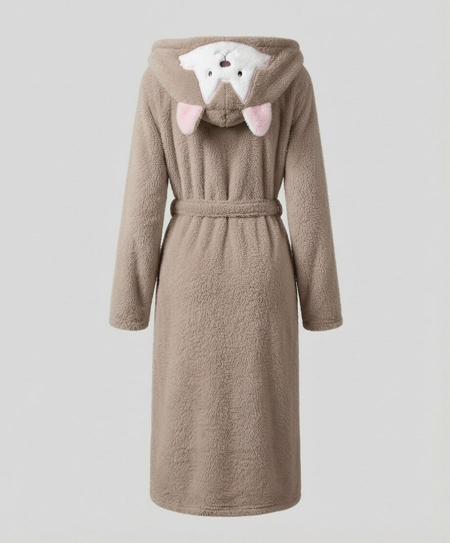 Nova Comfortable Coat in Green and Hase