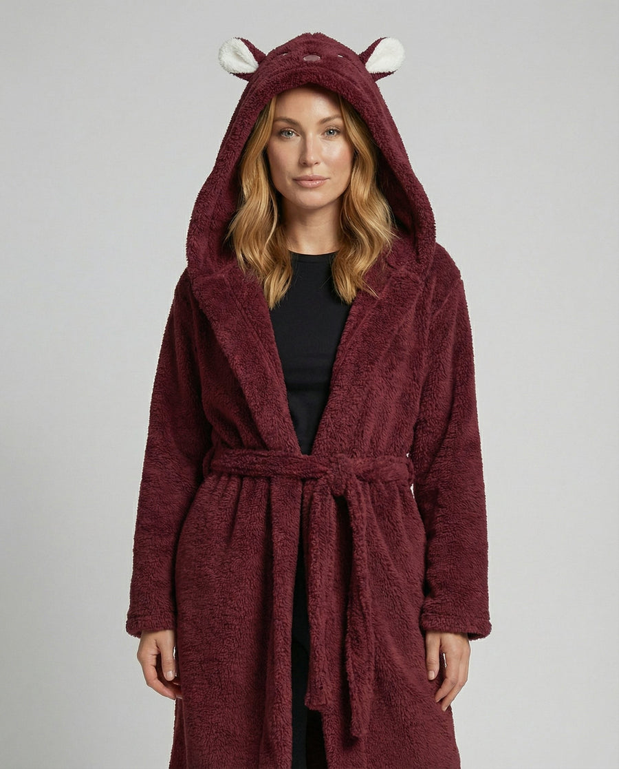 Nova Comfortable Coat in Rot - Kaninchen