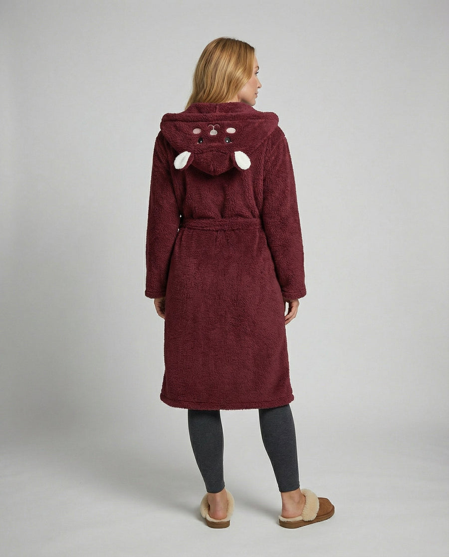 Nova Comfortable Coat in Rot - Kaninchen
