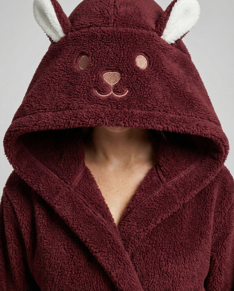 Nova Comfortable Coat in Rot - Kaninchen