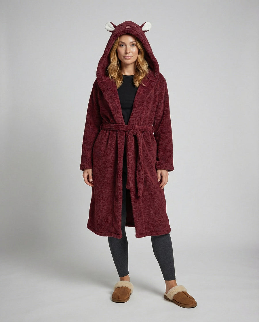 Nova Comfortable Coat in Rot - Kaninchen
