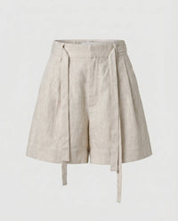 Nova Elegant Linen Shorts in Linen