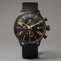 Nova Lancer Chronograph, 45mm in Charcoal Orange