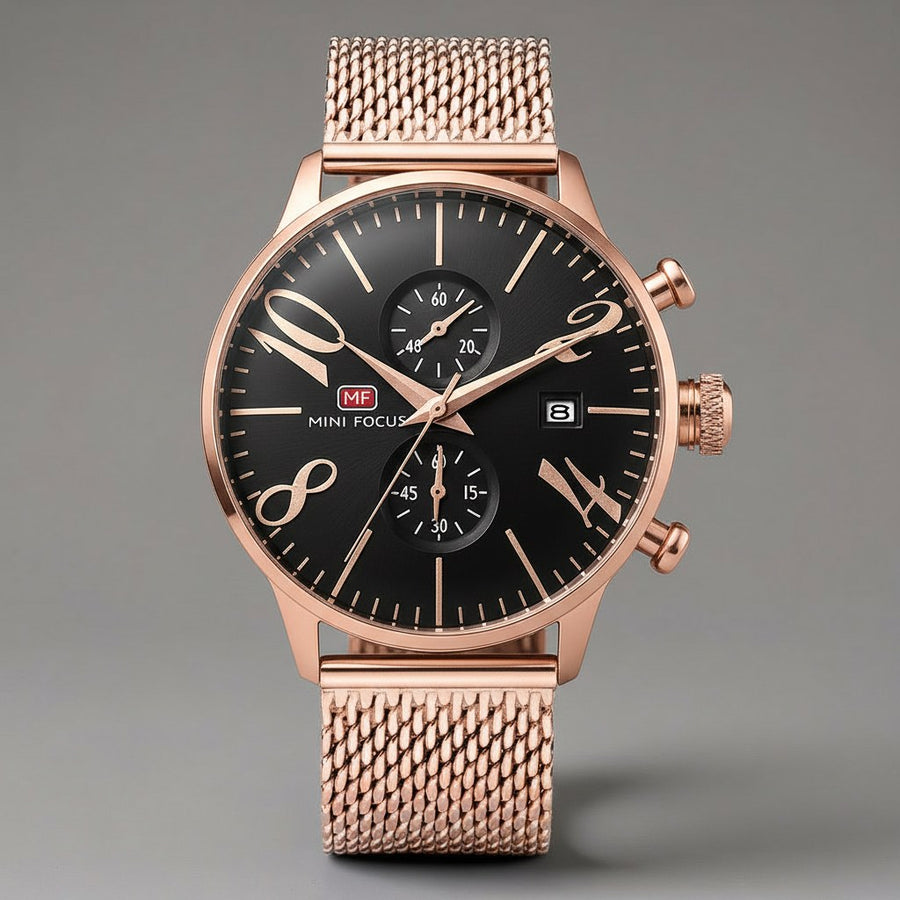 Nova Lancer Chronograph, 45mm in Rose Gold