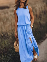 Nova Maxi Dress in Blue