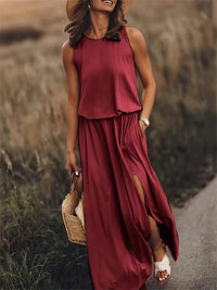 Nova Maxi Dress in Red