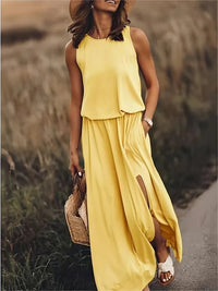 Nova Maxi Dress in Yellow