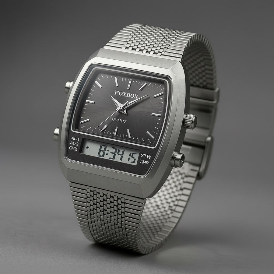 Nova XSC Hybrid Watch, 44mm in Charcoal Silver